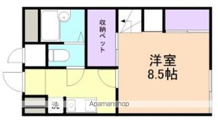 和歌山県和歌山市狐島[1K/19.87m2]の間取図