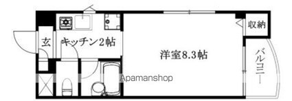 メゾン・ケイ[1K/24.17m2]の間取図