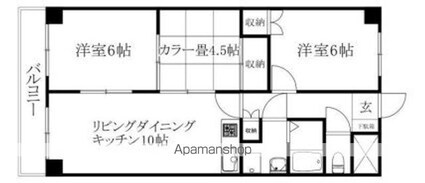 クオリティーハイツ尾崎[3LDK/59.4m2]の間取図
