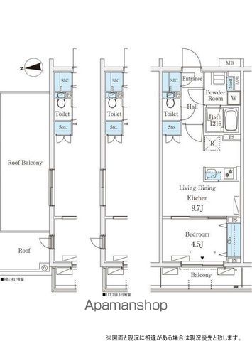 【杉並区堀ノ内のマンションの間取り】