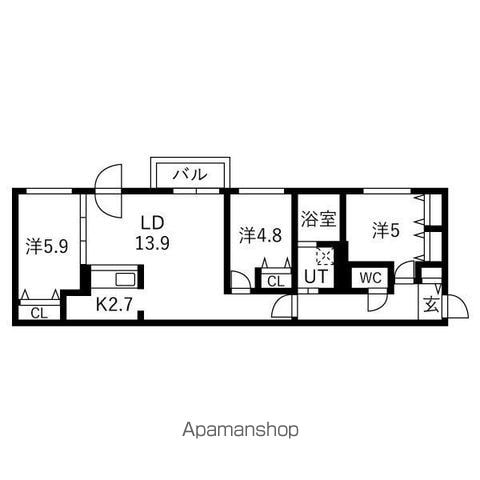 ETERNITY東札幌の間取り写真