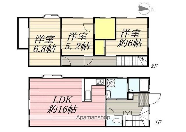 三鷹市井口のテラスの間取り