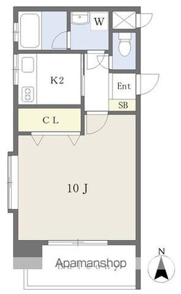 ニックビル持田[1K/30.24m2]の間取図