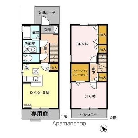 昭島市田中町２丁目 2階建 築22年のイメージ