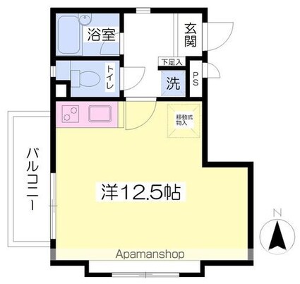 スタジオジュネス[1R/27.86m2]の間取図
