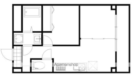 ソレイユ桜台[2DK/33.32m2]の間取図