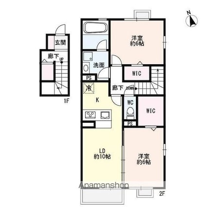 ボン　セジュール[2LDK/61.49m2]の間取図