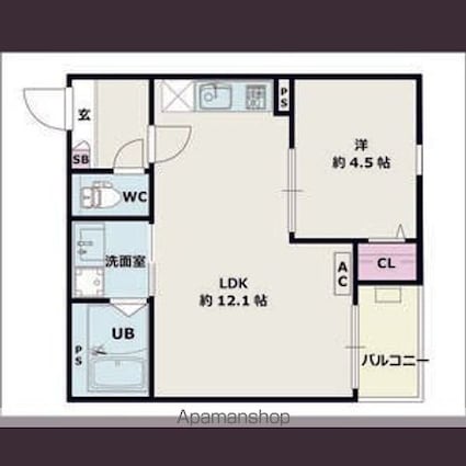Ｊａｃｋ　ａｉｃｈｉⅠ[1LDK/37.62m2]の間取図