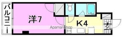 ボナール一番館[1DK/23.6m2]の間取図