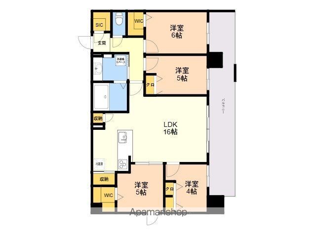 SーRESIDENCE博多駅東AWESOMEの間取り写真