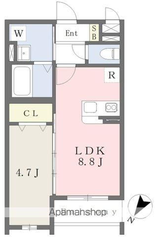 アスシード那珂川の間取り