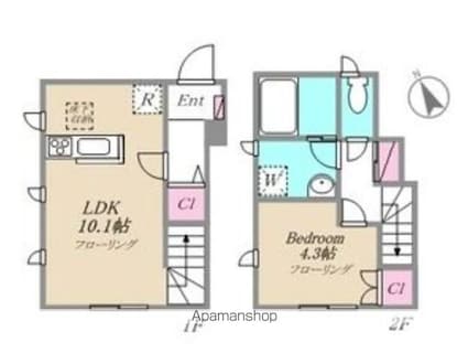 Ｔｅｒｒａｃｅ　Ｔａｍｉａｓ[1LDK/41.75m2]の間取図