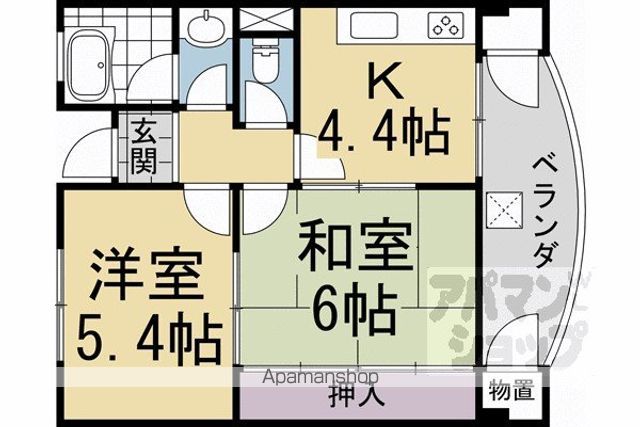 ヴィラ岡崎の間取り写真