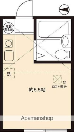 東京都中野区中央４丁目[1R/15m2]の間取図