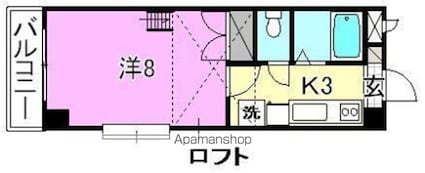ステューディオ　ツキヤマ[1K/23.7m2]の間取図