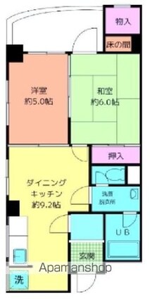 テイコー１１４６[2DK/44.27m2]の間取図