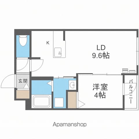 アルファスクエア福住2条の間取り写真