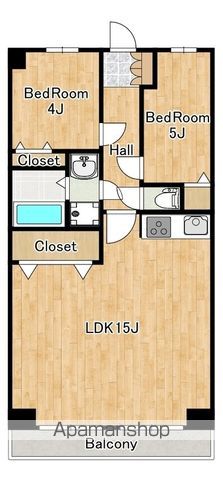 【日野市旭が丘のマンションの間取り】