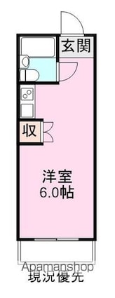 コンフォートケープタウン[1R/24.5m2]の間取図