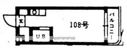 クリスタル南阿佐ヶ谷Ⅱ[1R/14.17m2]の間取図