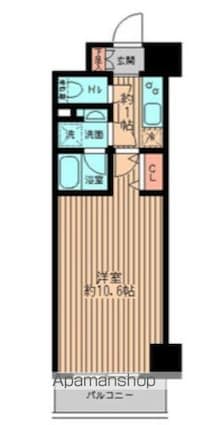 レガーロ御茶ノ水Ⅱ[1K/29.59m2]の間取図