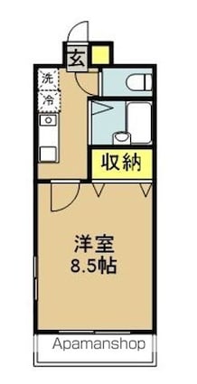 Ｌｉｌｙ－ｂｅさくら[1K/24.65m2]の間取図