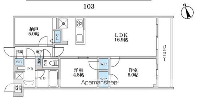 SーRESIDENCE富士見ヶ丘AFFORDの間取り写真