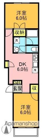 ハイフラット赤堤の間取り写真