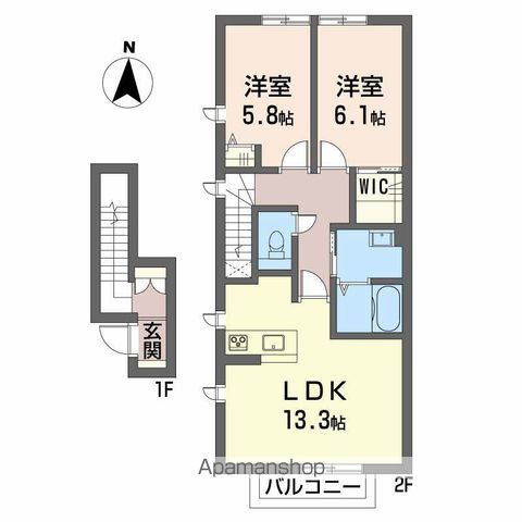 リラフォート東手城3丁目の間取り写真
