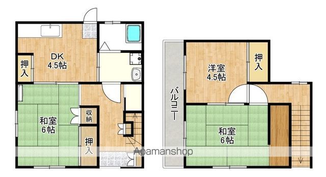 流山市平方戸建の間取り