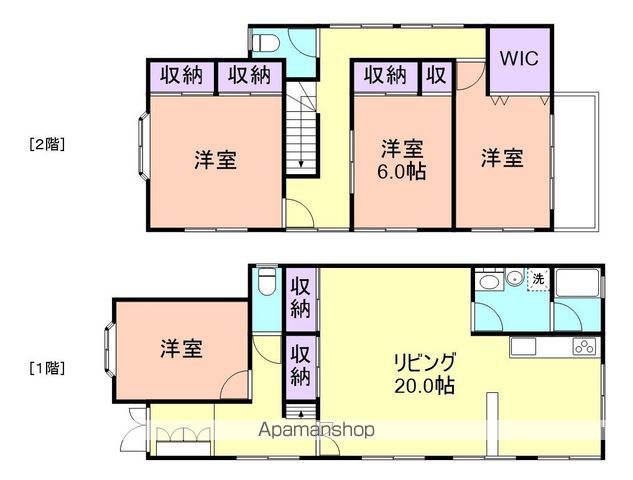 和歌浦中戸建の間取り