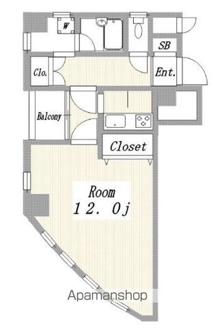 立川市柴崎町のマンションの間取り