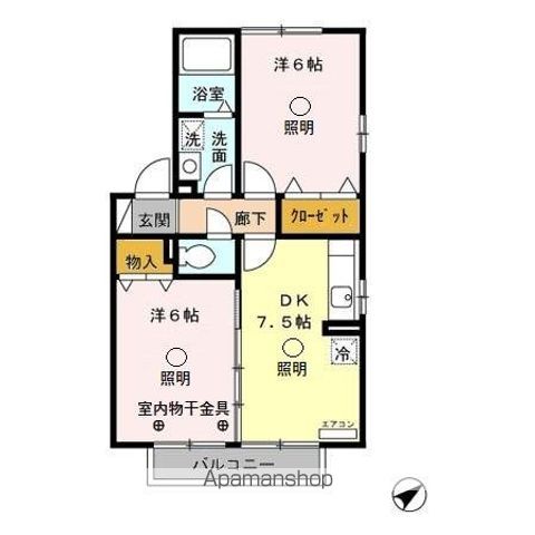 パティオ　リラの間取り