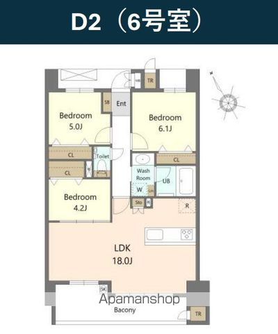 SーRESIDENCE愛宕SOUTHの間取り写真