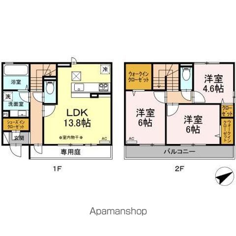 けやき 壱番館の間取り写真