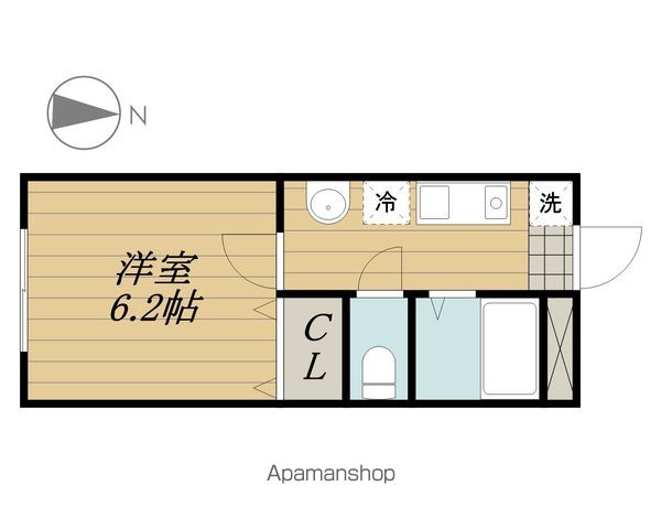 国立市谷保のマンションの間取り