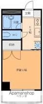 ミナトビル朝生田[1K/26.4m2]の間取図