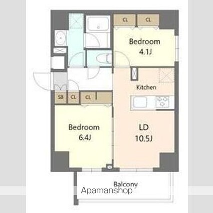 ＳーＲＥＳＩＤＥＮＣＥ板橋大山ｂｒｉｍ[1SLDK/47.5m2]の間取図