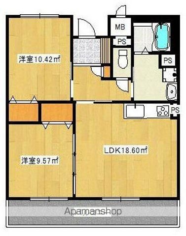 フェリオ仙北の間取り写真
