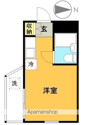 東京都世田谷区松原６丁目[1R/14.51m2]の間取図