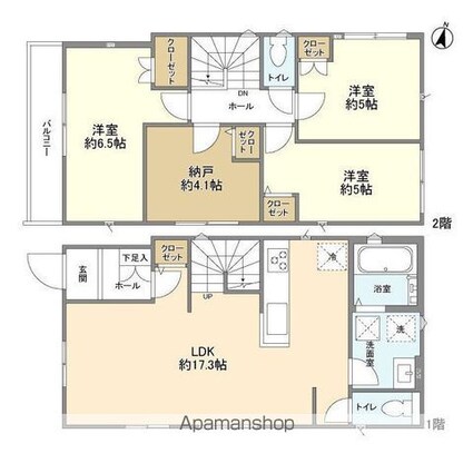Ｋｏｌｅｔ柏南増尾０９[3SLDK/85.9m2]の間取図