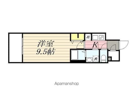 ＳーＲＥＳＩＤＥＮＣＥ岐阜駅[1K/27.5m2]の間取図