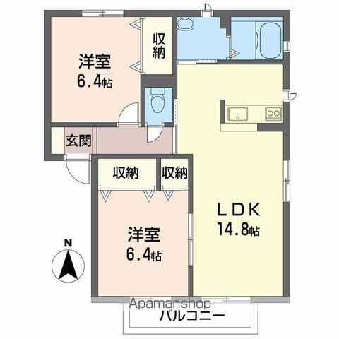CASA BELLA NOZATO Bの間取り写真
