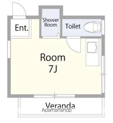 武内ビル[1R/17.82m2]の間取図