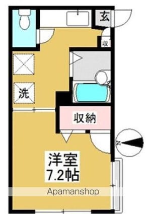 フォレスタリブレ[1K/25.13m2]の間取図