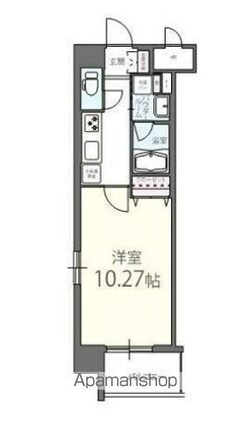 ｋｕｎｌａｂｏｒｏ[1K/31.12m2]の間取図