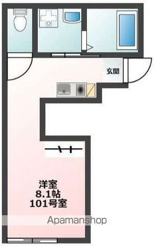 【中野区沼袋のアパートの間取り】