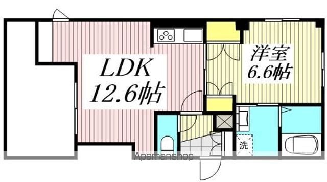 ＭＡＲＥＤ．Ｔ[1LDK/43.34m2]の間取図