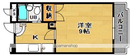 福島県郡山市亀田２丁目[1K/27.01m2]の間取図