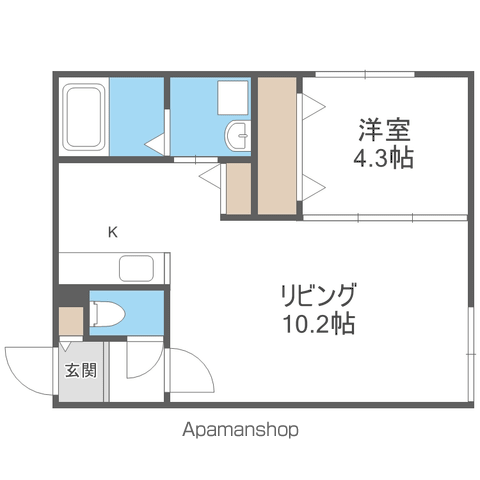 HERO YAMAHANA1の間取り写真